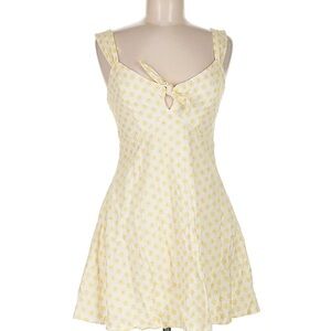 Blue Rain Yellow Floral Mini Dress size Small